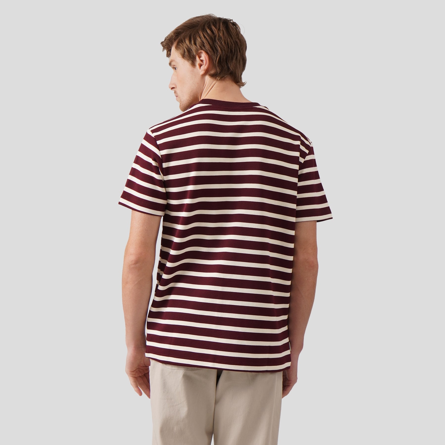 Regular Fit Striped T-Shirt In Textured Knit – Regatta Lifestyle