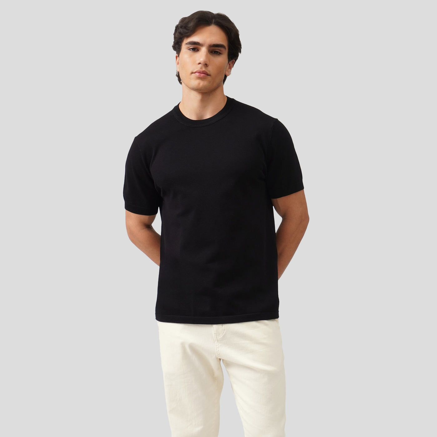 Regular Fit T-Shirt In Flat Knit