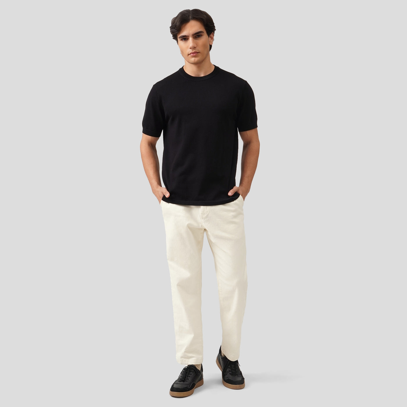 Regular Fit T-Shirt In Flat Knit