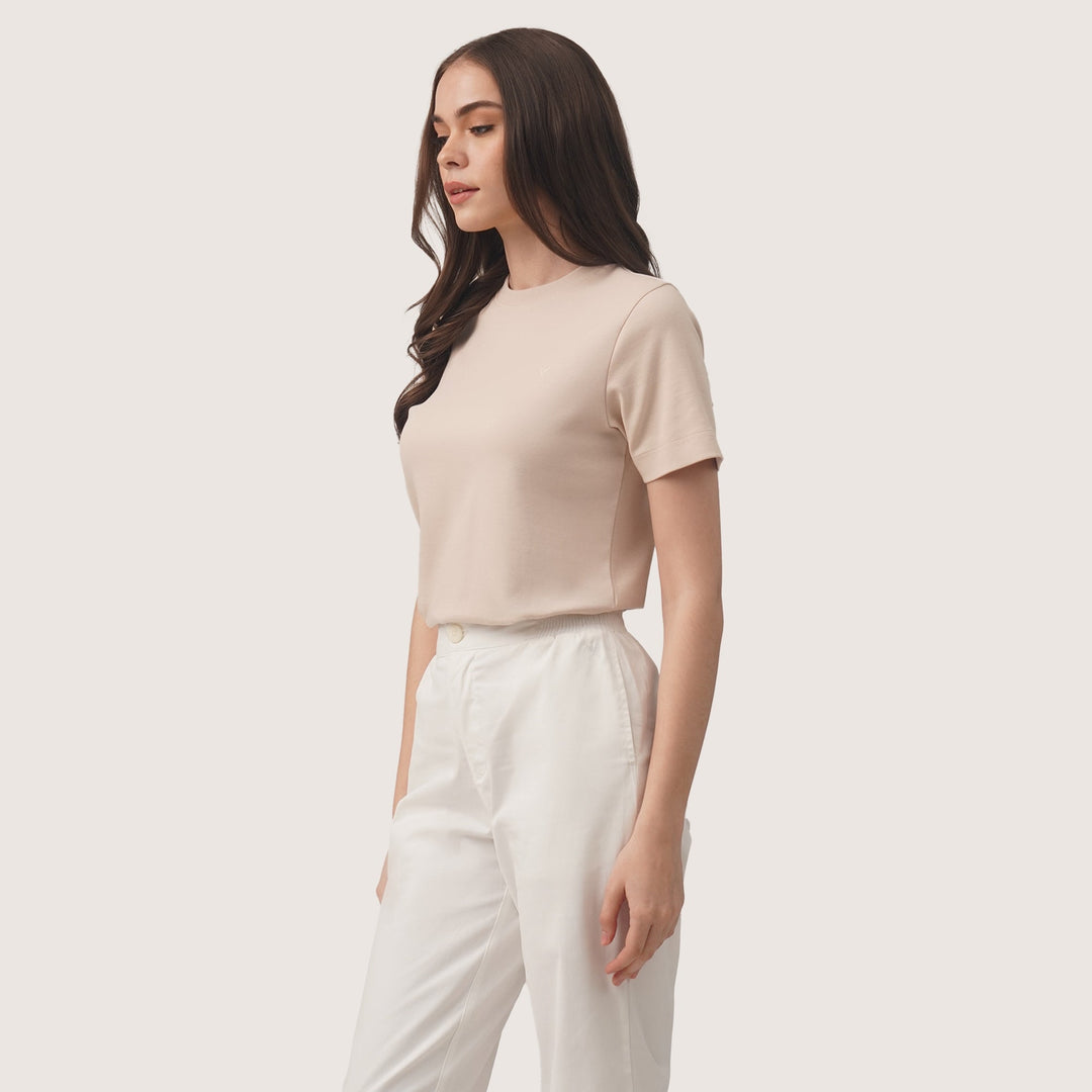 Interlock T-Shirt With Side Slit