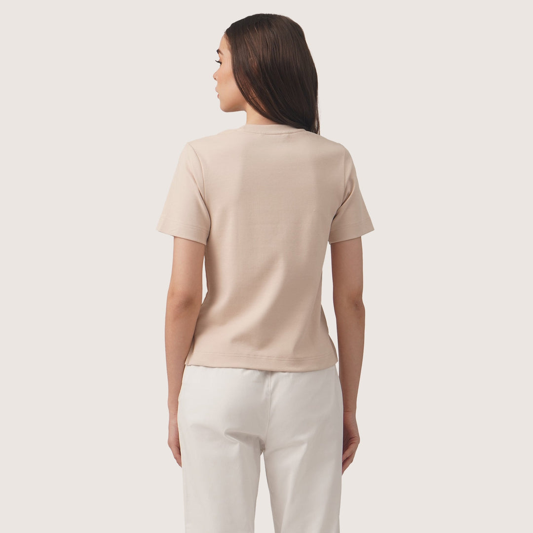 Interlock T-Shirt With Side Slit