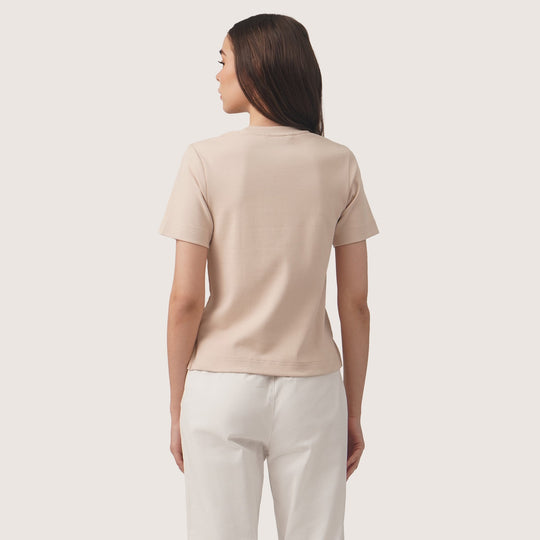 Interlock T-Shirt With Side Slit