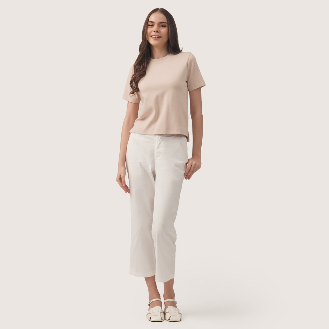 Interlock T-Shirt With Side Slit