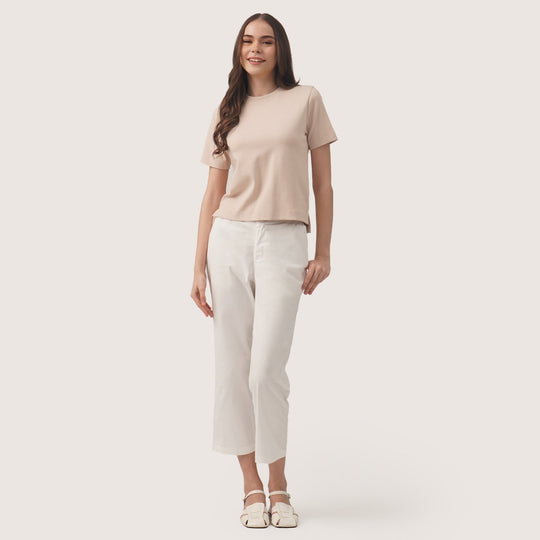 Interlock T-Shirt With Side Slit