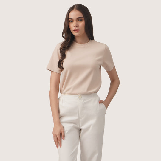 Interlock T-Shirt With Side Slit