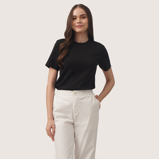 Interlock T-Shirt With Side Slit
