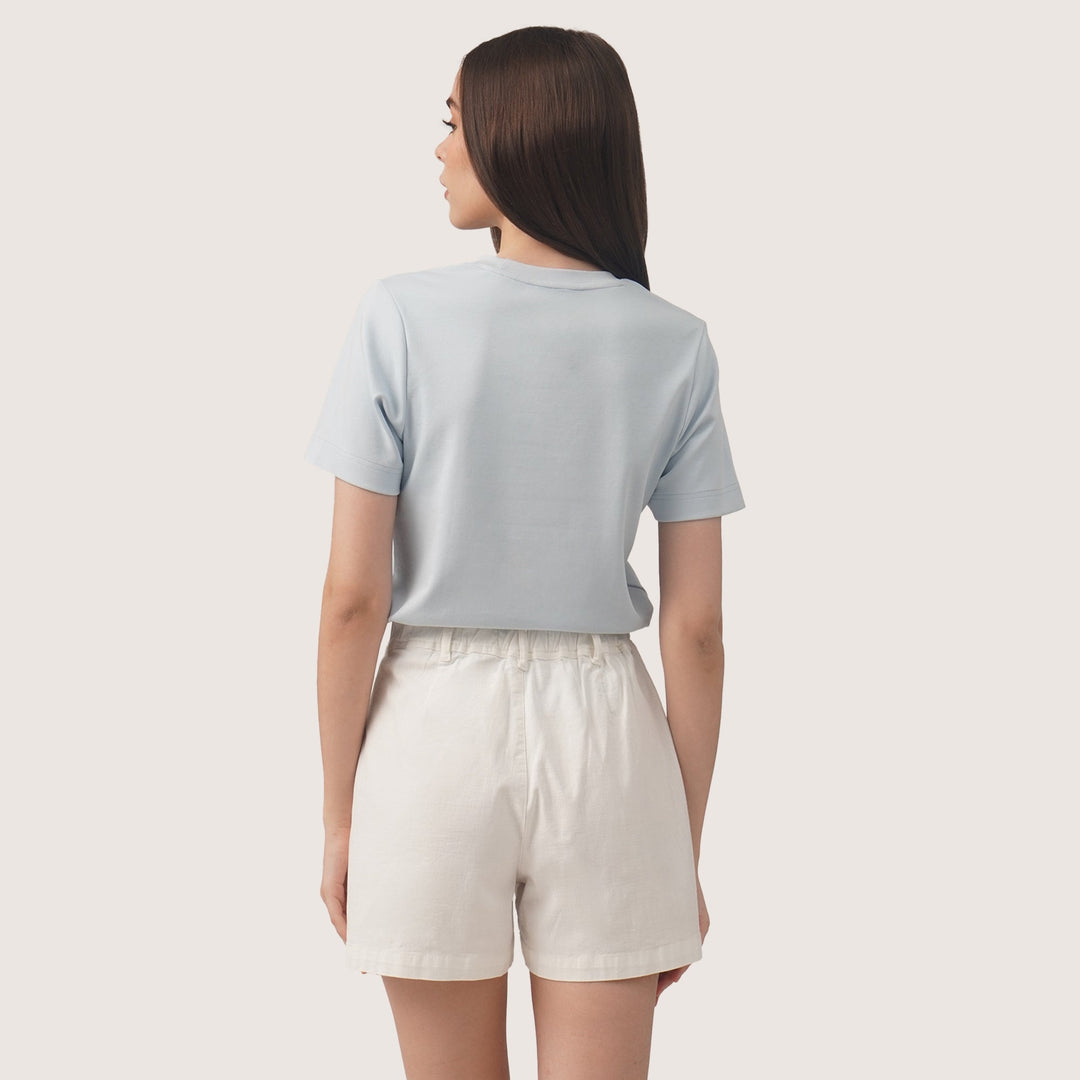 Interlock T-Shirt With Side Slit