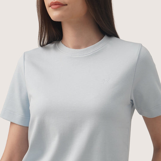 Interlock T-Shirt With Side Slit
