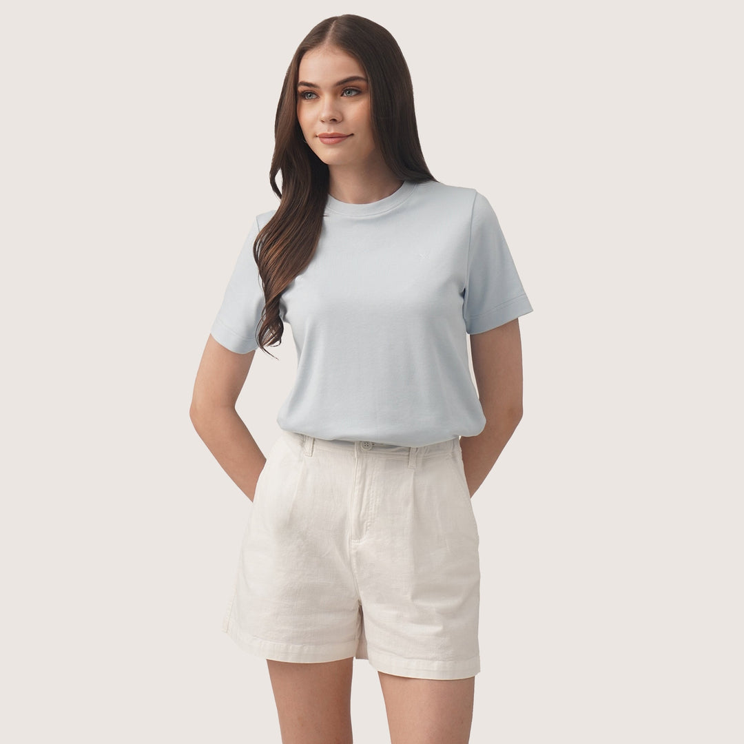 Interlock T-Shirt With Side Slit