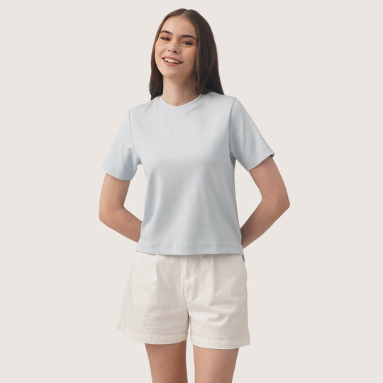 Interlock T-Shirt With Side Slit