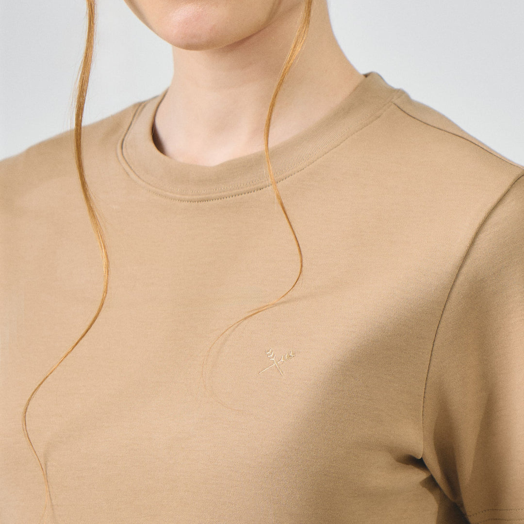 Interlock T-Shirt With Side Slit
