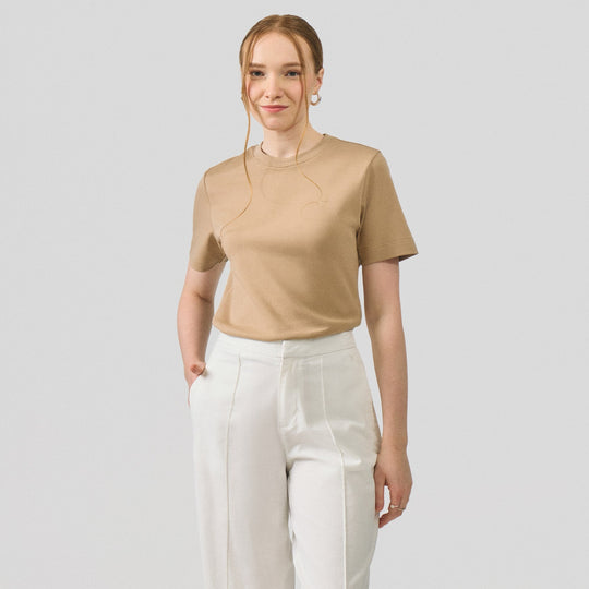 Interlock T-Shirt With Side Slit