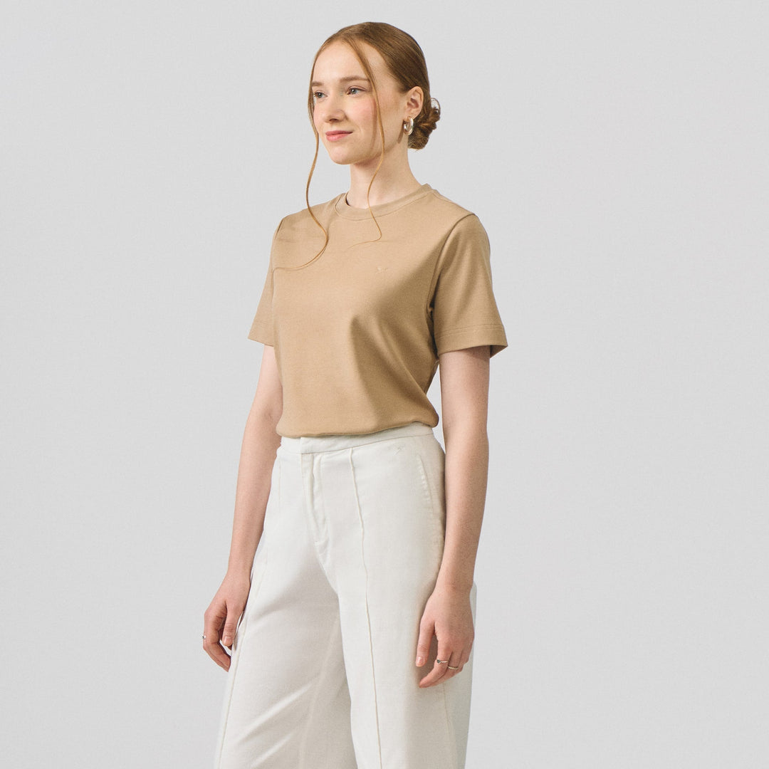 Interlock T-Shirt With Side Slit