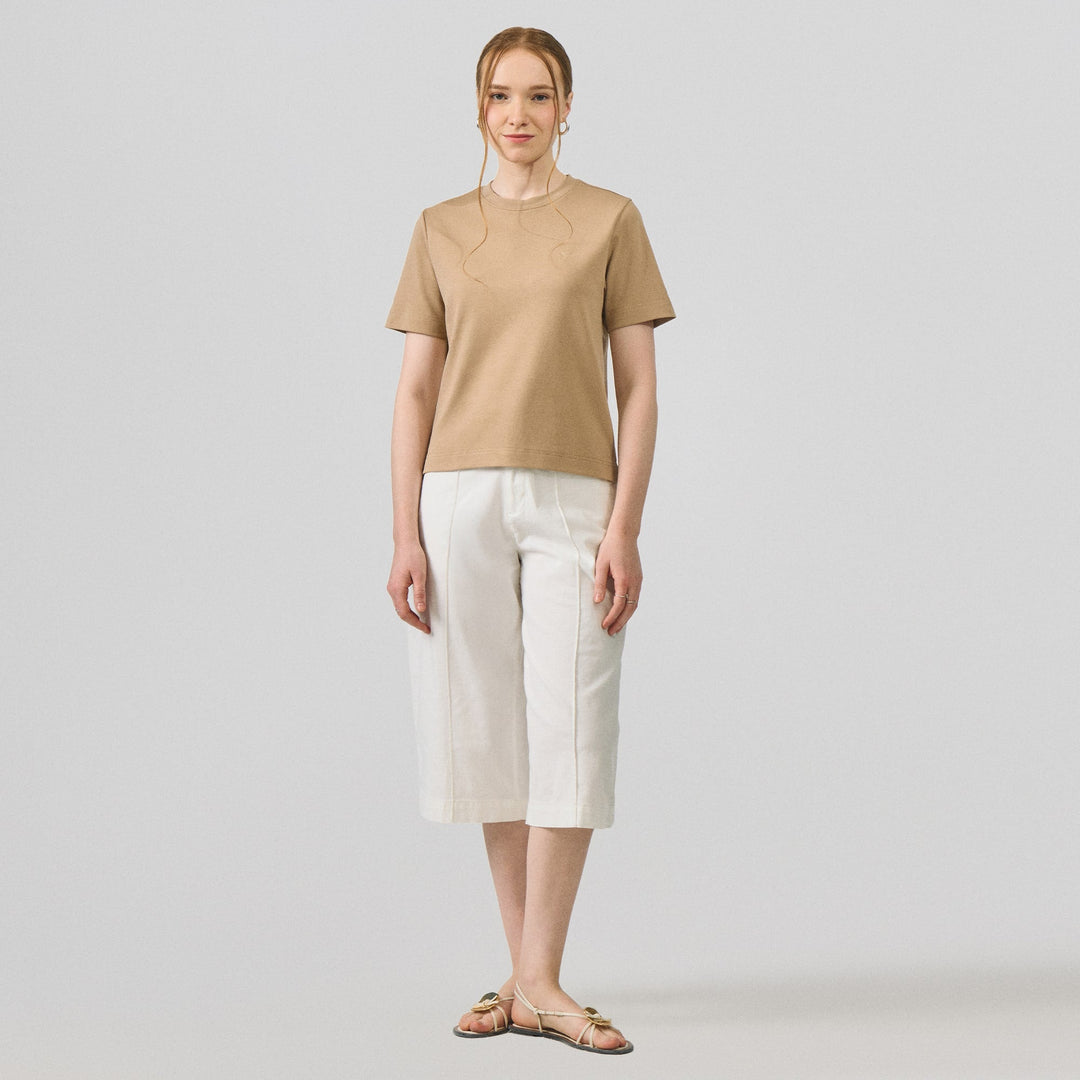 Interlock T-Shirt With Side Slit