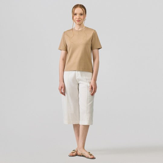 Interlock T-Shirt With Side Slit
