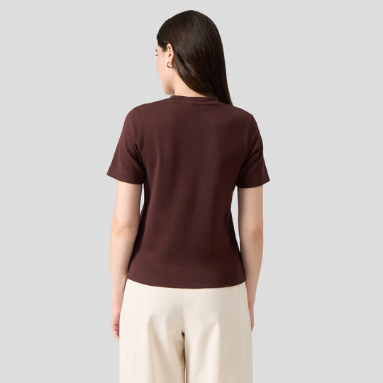 Interlock T-Shirt With Side Slit