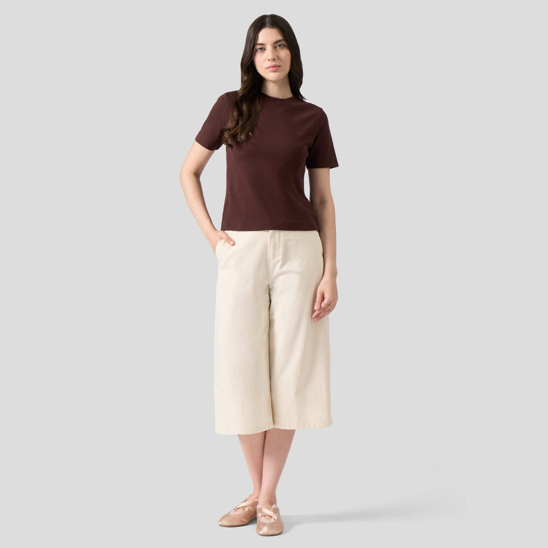 Interlock T-Shirt With Side Slit