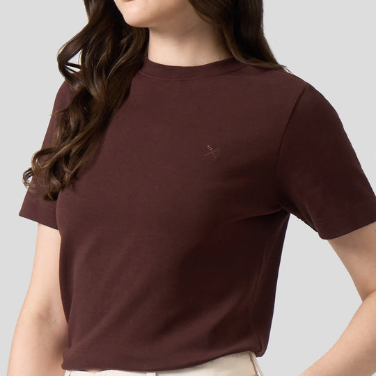Interlock T-Shirt With Side Slit