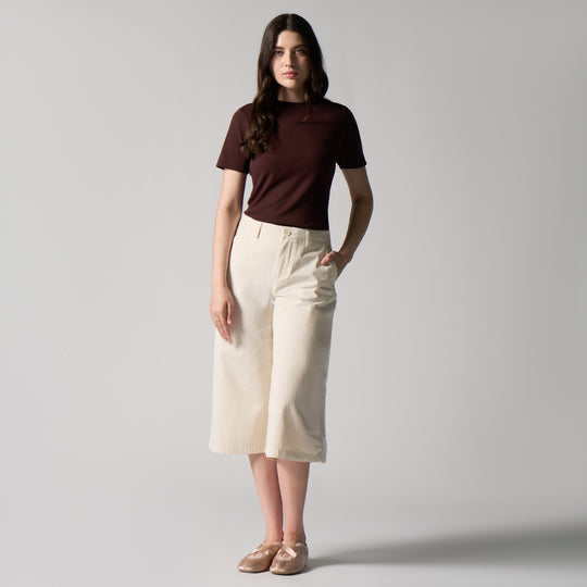 Interlock T-Shirt With Side Slit