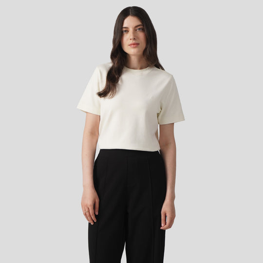 Interlock T-Shirt With Side Slit