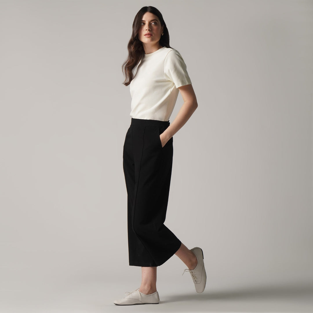 Interlock T-Shirt With Side Slit