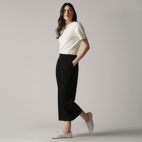 Interlock T-Shirt With Side Slit