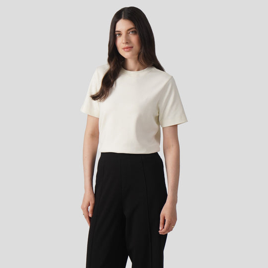 Interlock T-Shirt With Side Slit