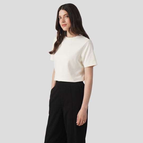 Interlock T-Shirt With Side Slit