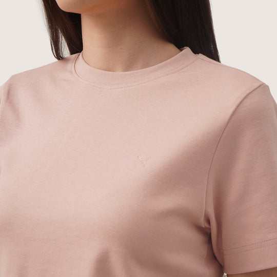 Interlock T-Shirt With Side Slit