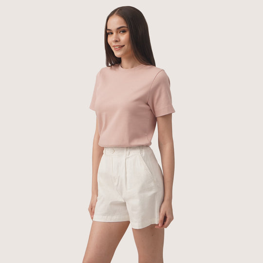 Interlock T-Shirt With Side Slit