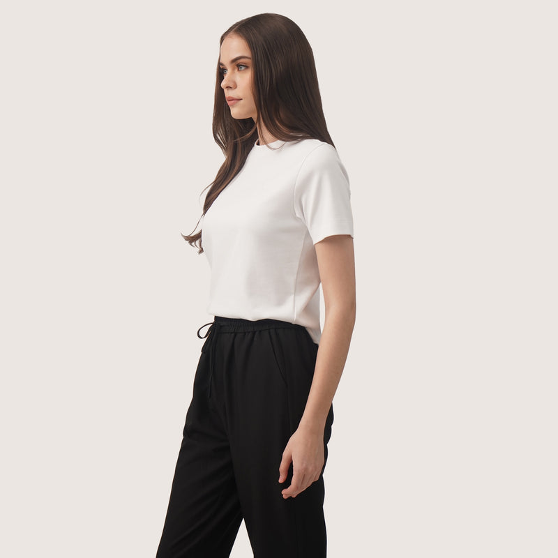 Interlock T-Shirt With Side Slit