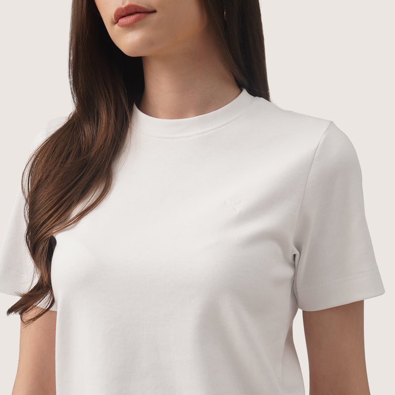 Interlock T-Shirt With Side Slit