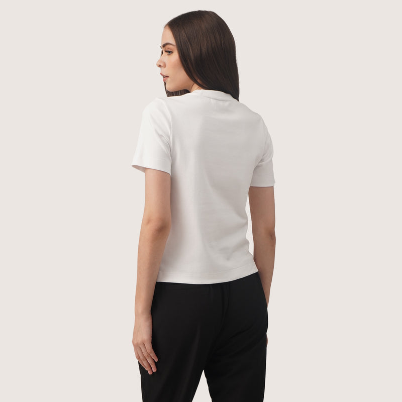 Interlock T-Shirt With Side Slit