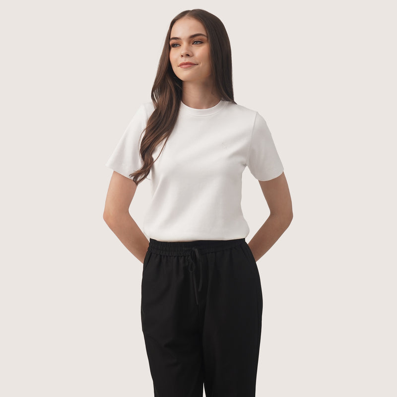 Interlock T-Shirt With Side Slit