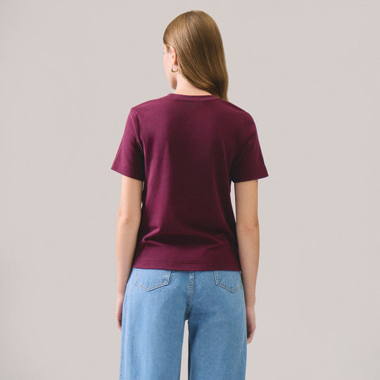 Interlock T-Shirt With Side Slit