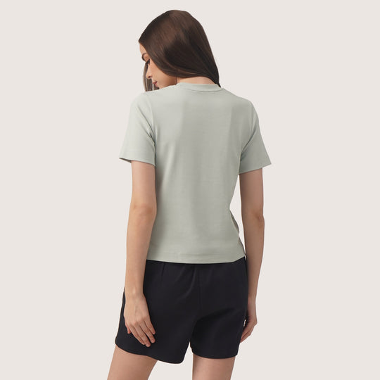 Interlock T-Shirt With Side Slit