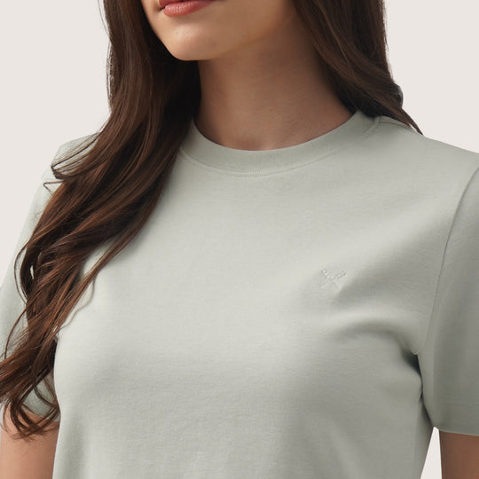 Interlock T-Shirt With Side Slit