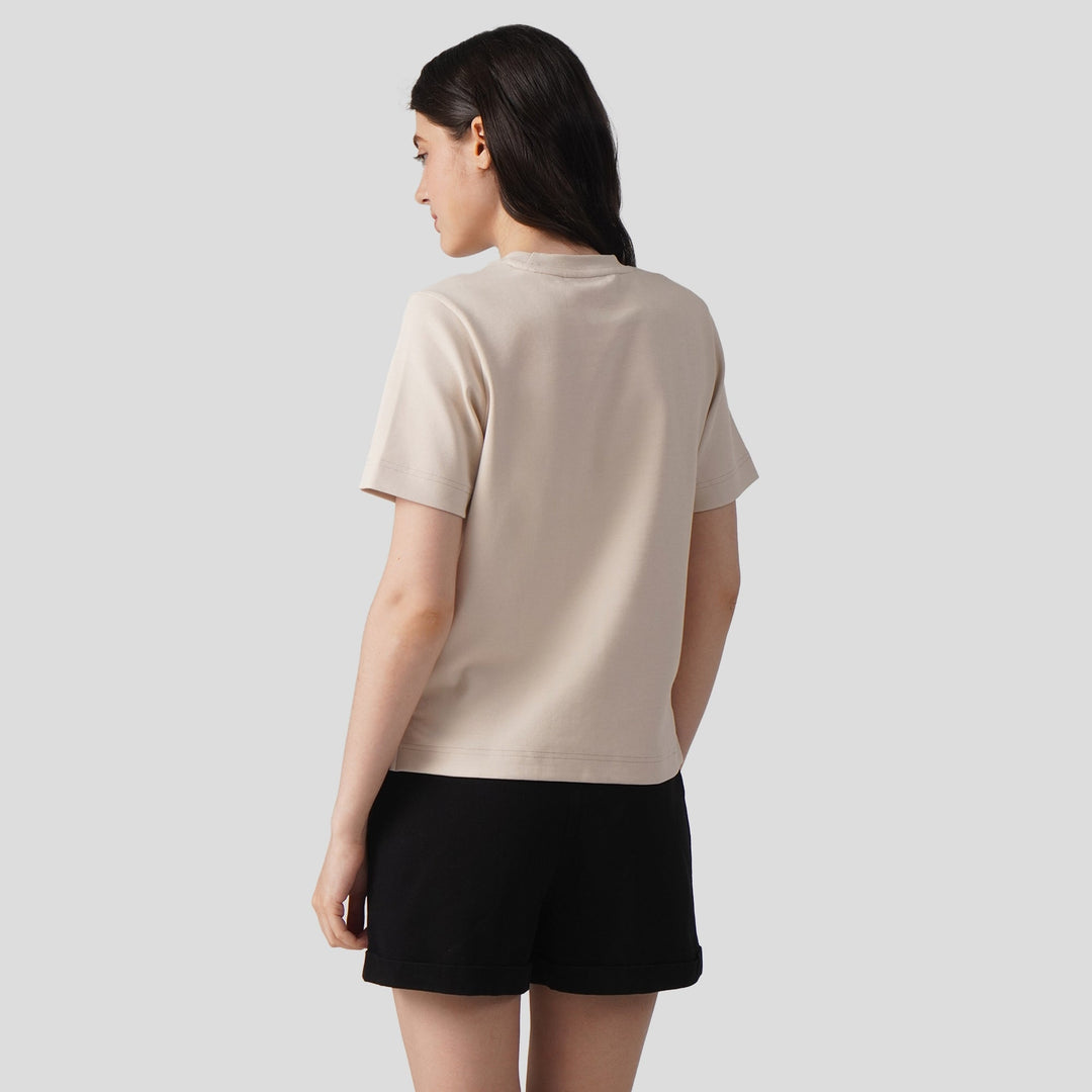 Interlock T-Shirt With Side Slit