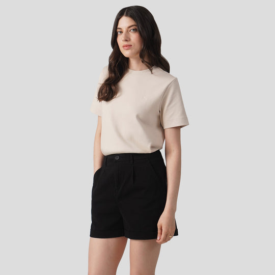 Interlock T-Shirt With Side Slit