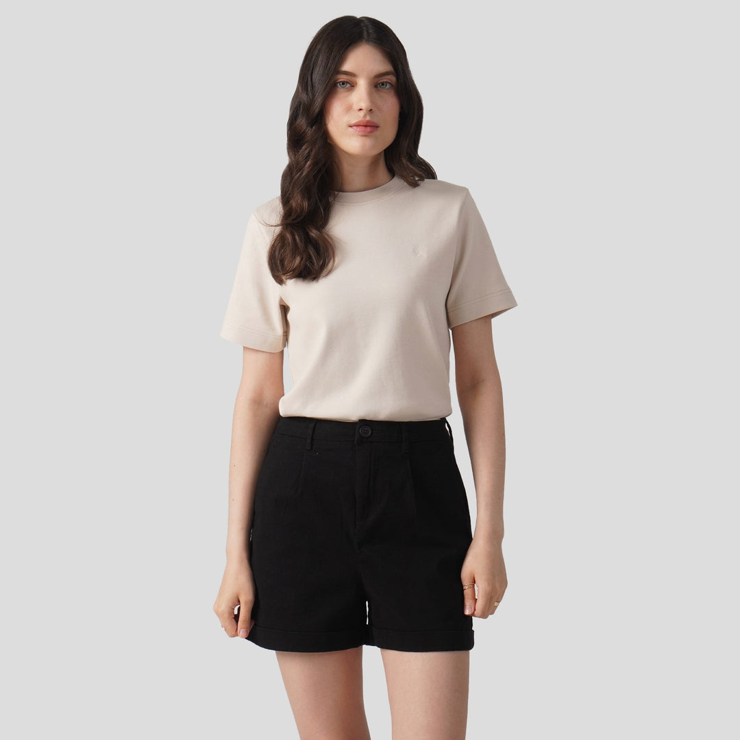 Interlock T-Shirt With Side Slit