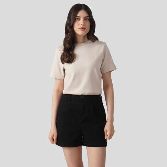 Interlock T-Shirt With Side Slit