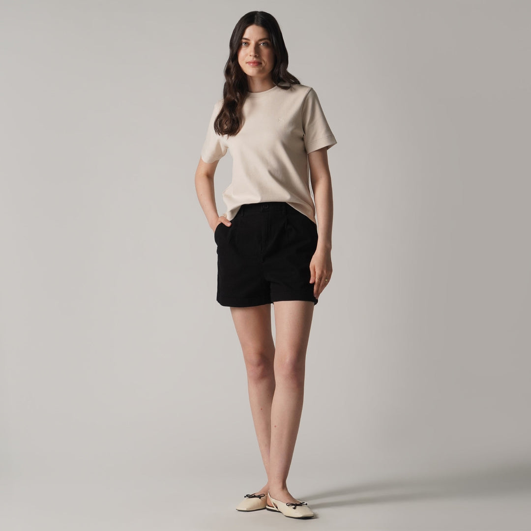 Interlock T-Shirt With Side Slit