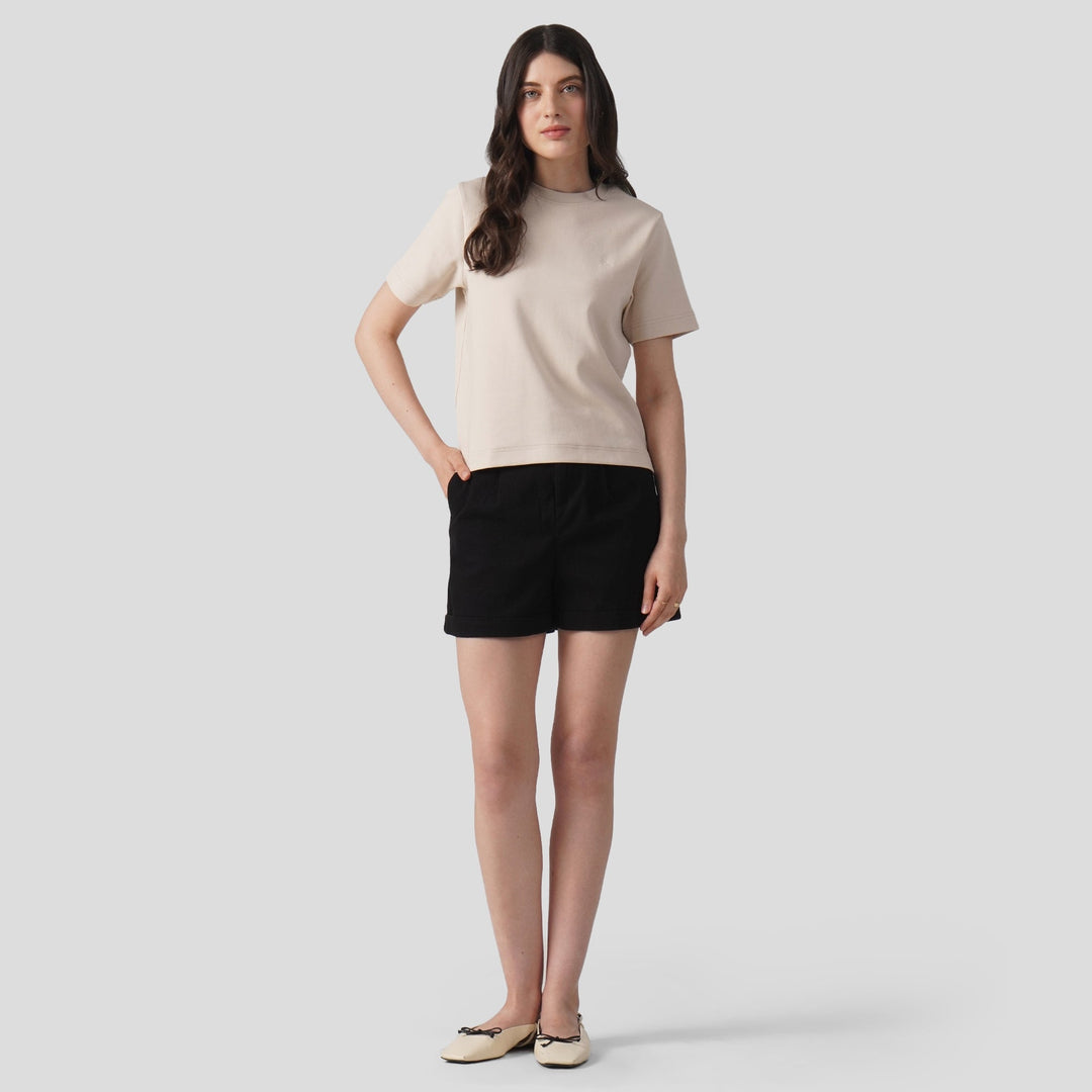 Interlock T-Shirt With Side Slit