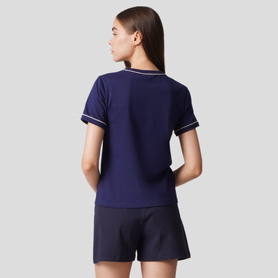 T-Shirt With Piping Detail