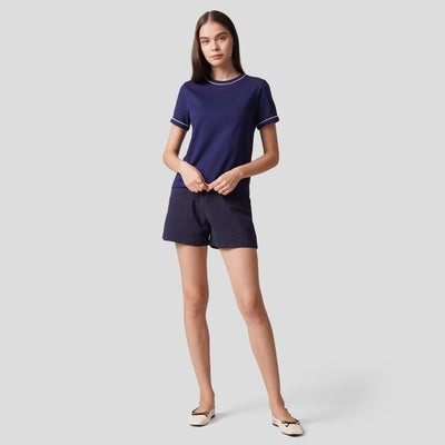 T-Shirt With Piping Detail