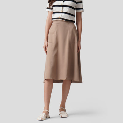 Midi Paneled Skirt