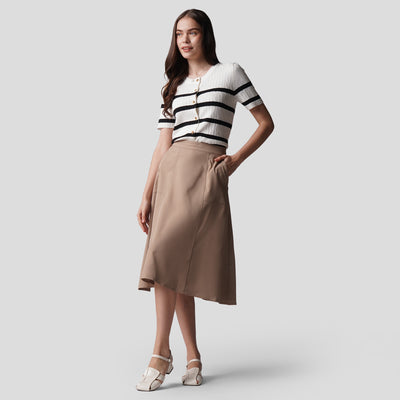 Midi Paneled Skirt