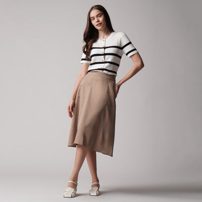 Midi Paneled Skirt