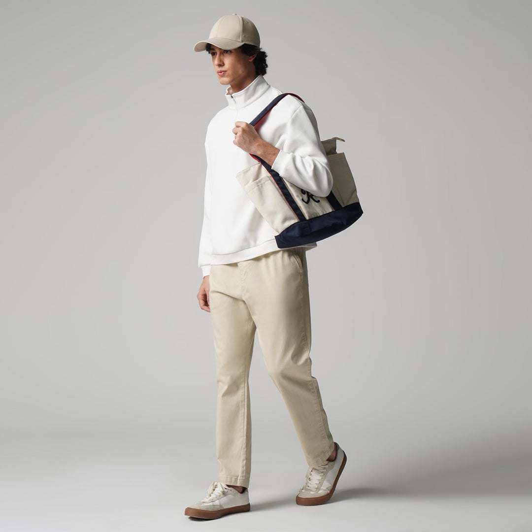 Regular Fit Pull Up Trousers