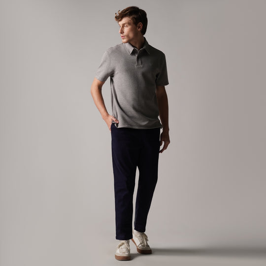 Regular Fit Pull Up Trousers